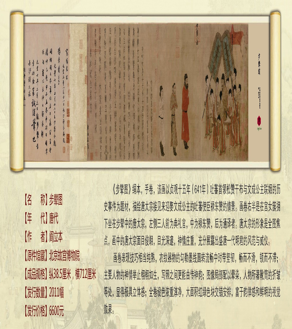 中國傳世國寶書畫精品—步輦圖